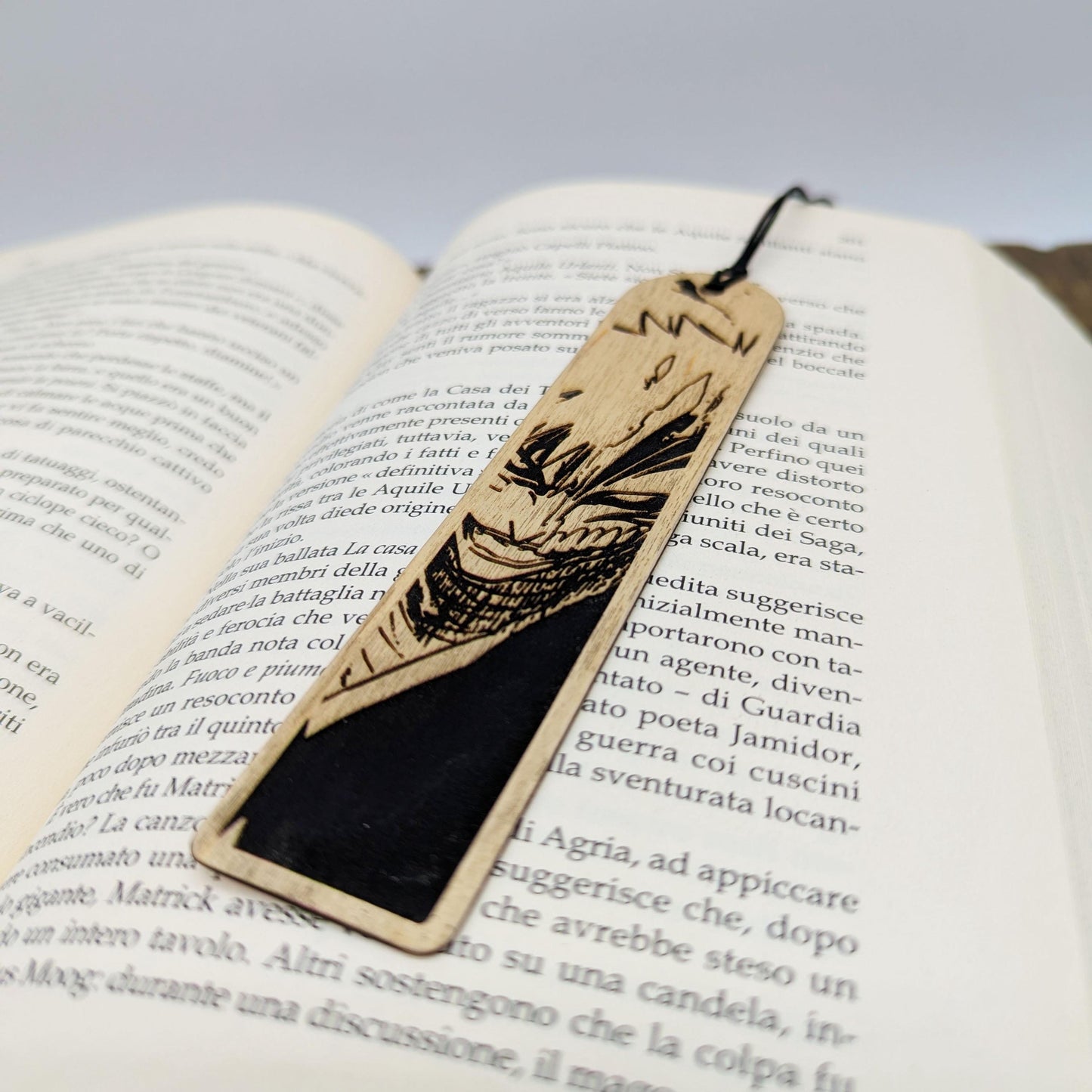 Segnalibro legno Shinigami Maschera Hollow, ispirato a Bleach