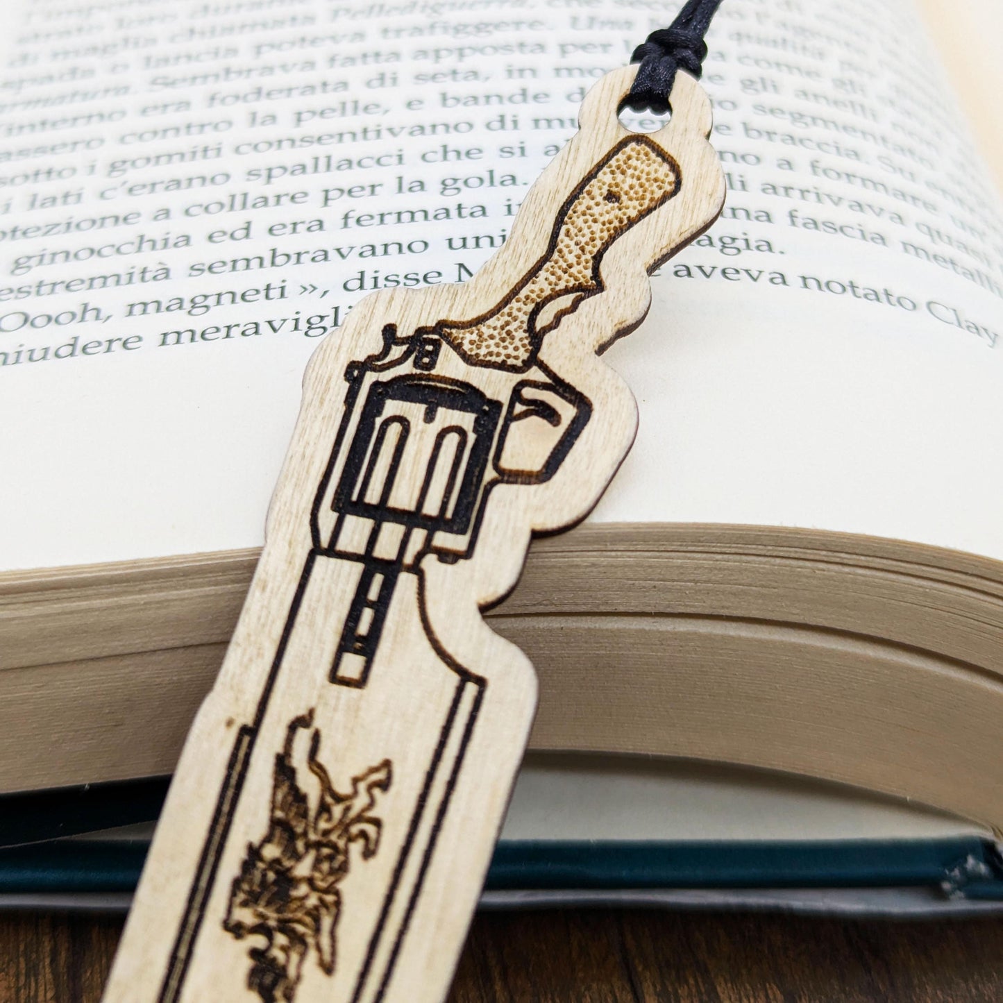 Segnalibro in legno Gunblade di Squall Lionhart, da Final Fantasy VIII, FF8