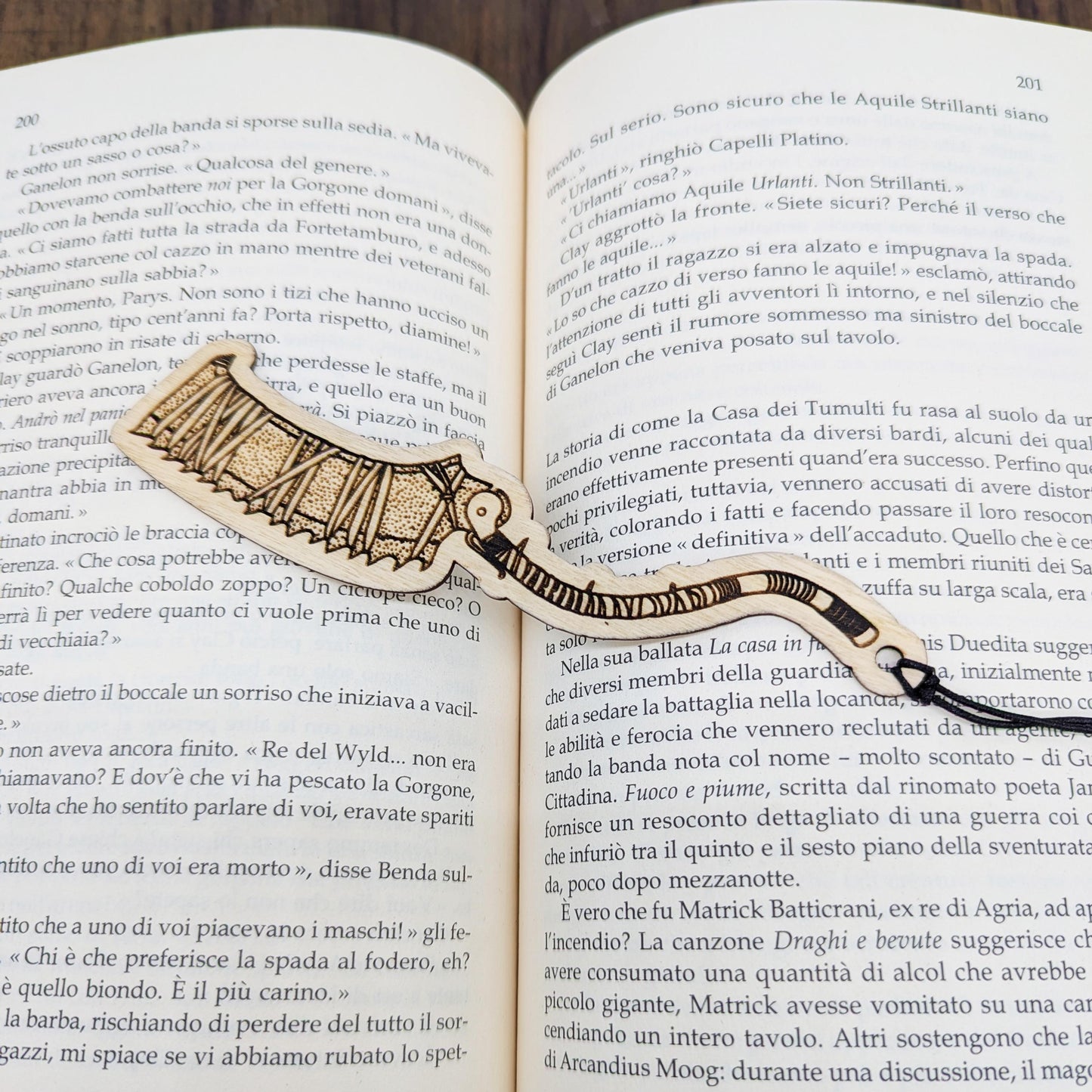 Segnalibro in legno Saw Cleaver ispirato a Bloodborne per gamer