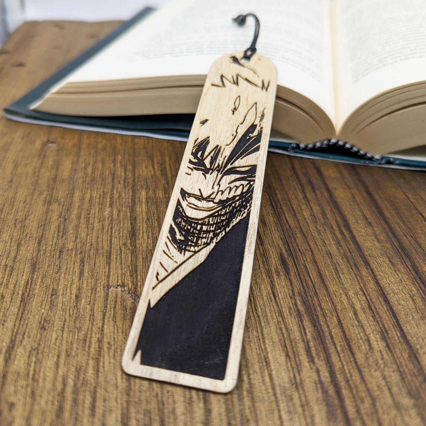 Segnalibro legno Shinigami Maschera Hollow, ispirato a Bleach