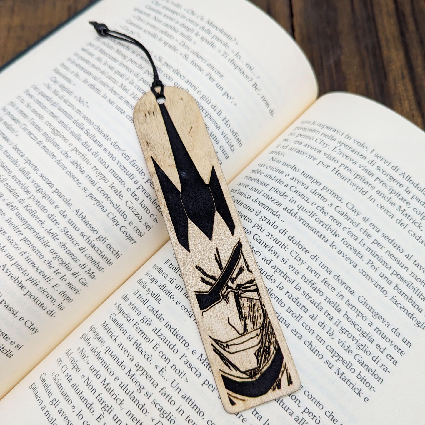 Segnalibro Capitano Shinigami, Guerriero Anime Spirituale Capelli Spiky