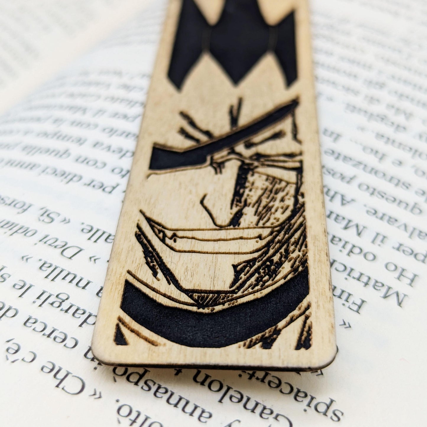 Segnalibro Capitano Shinigami, Guerriero Anime Spirituale Capelli Spiky