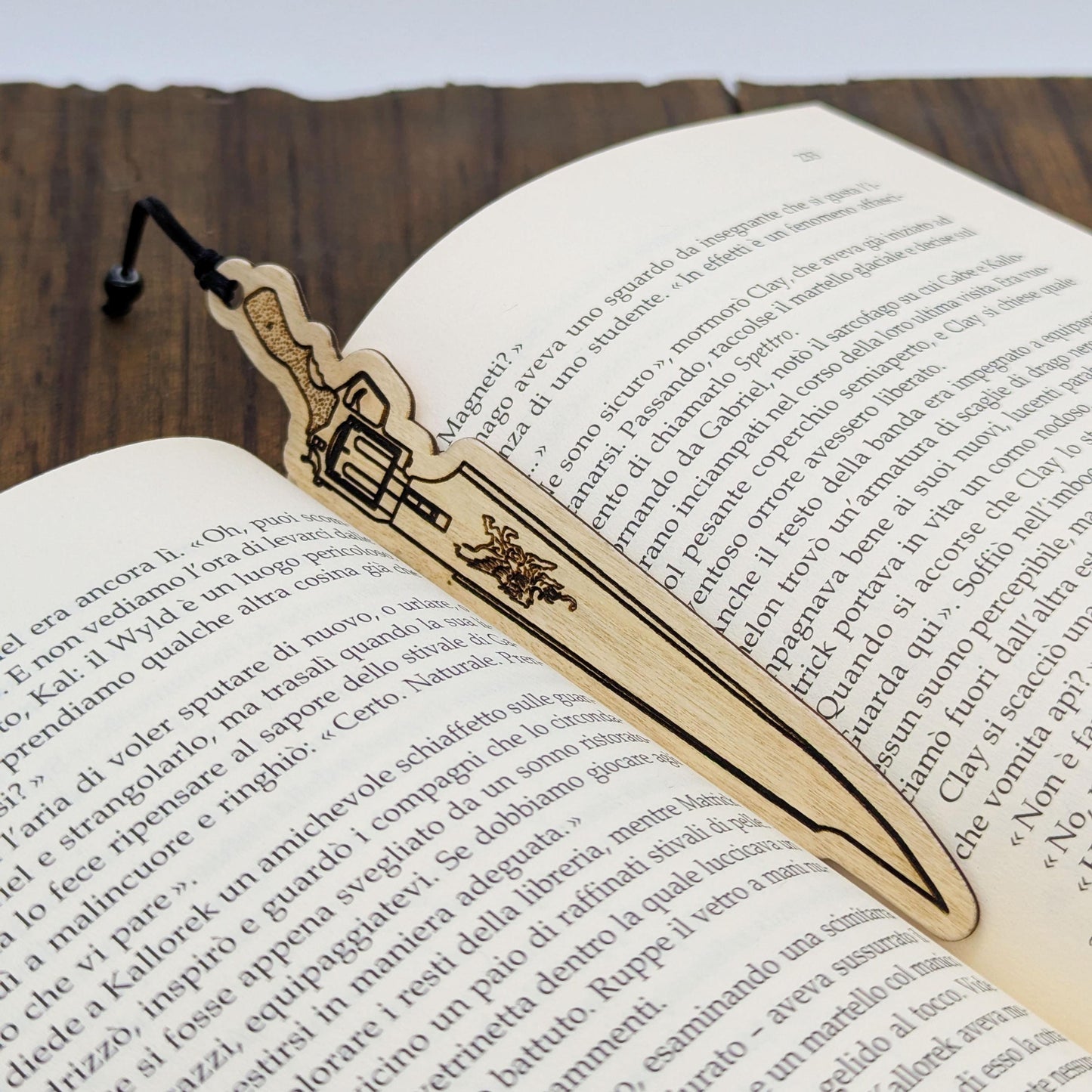 Segnalibro in legno Gunblade di Squall Lionhart, da Final Fantasy VIII, FF8