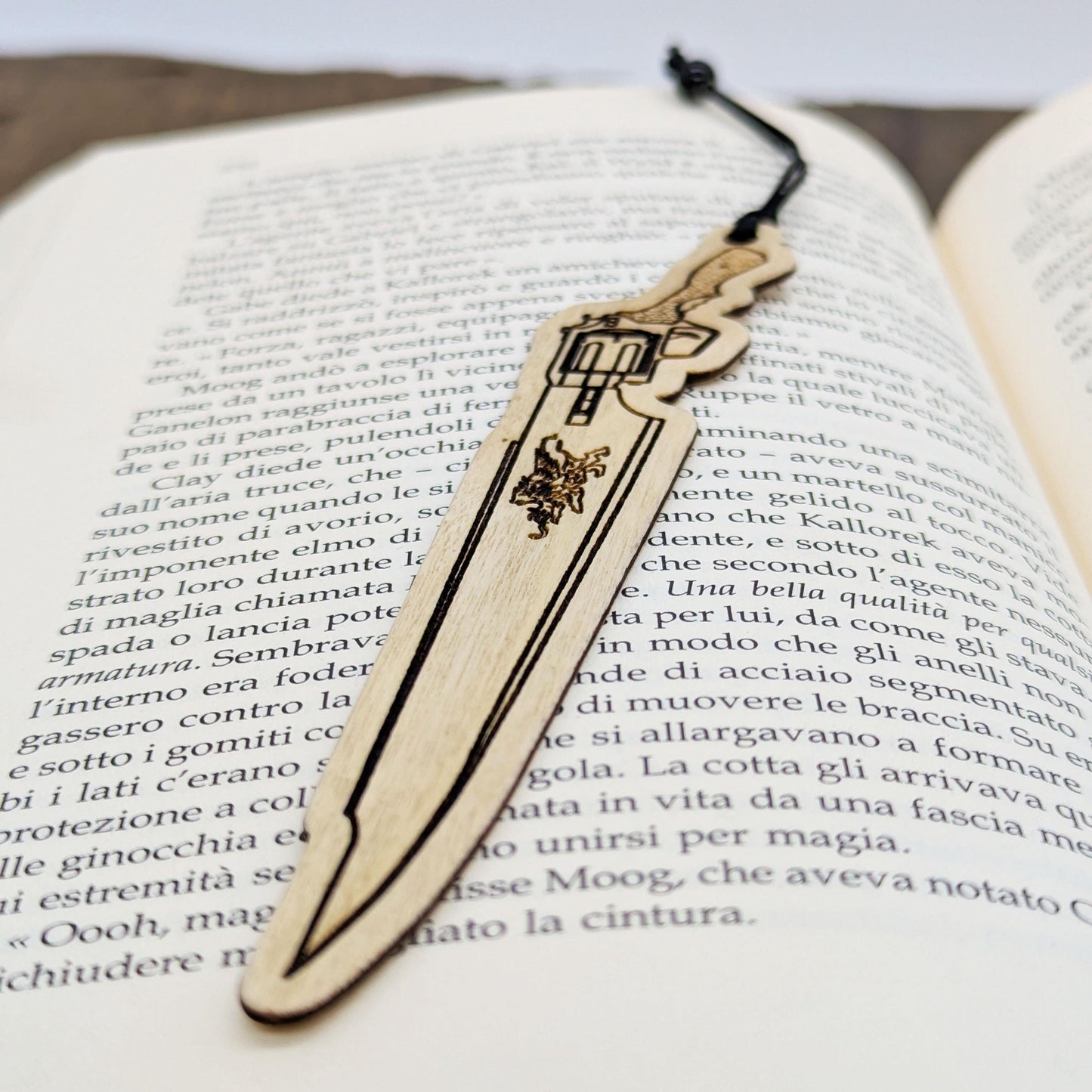 Segnalibro in legno Gunblade di Squall Lionhart, da Final Fantasy VIII, FF8