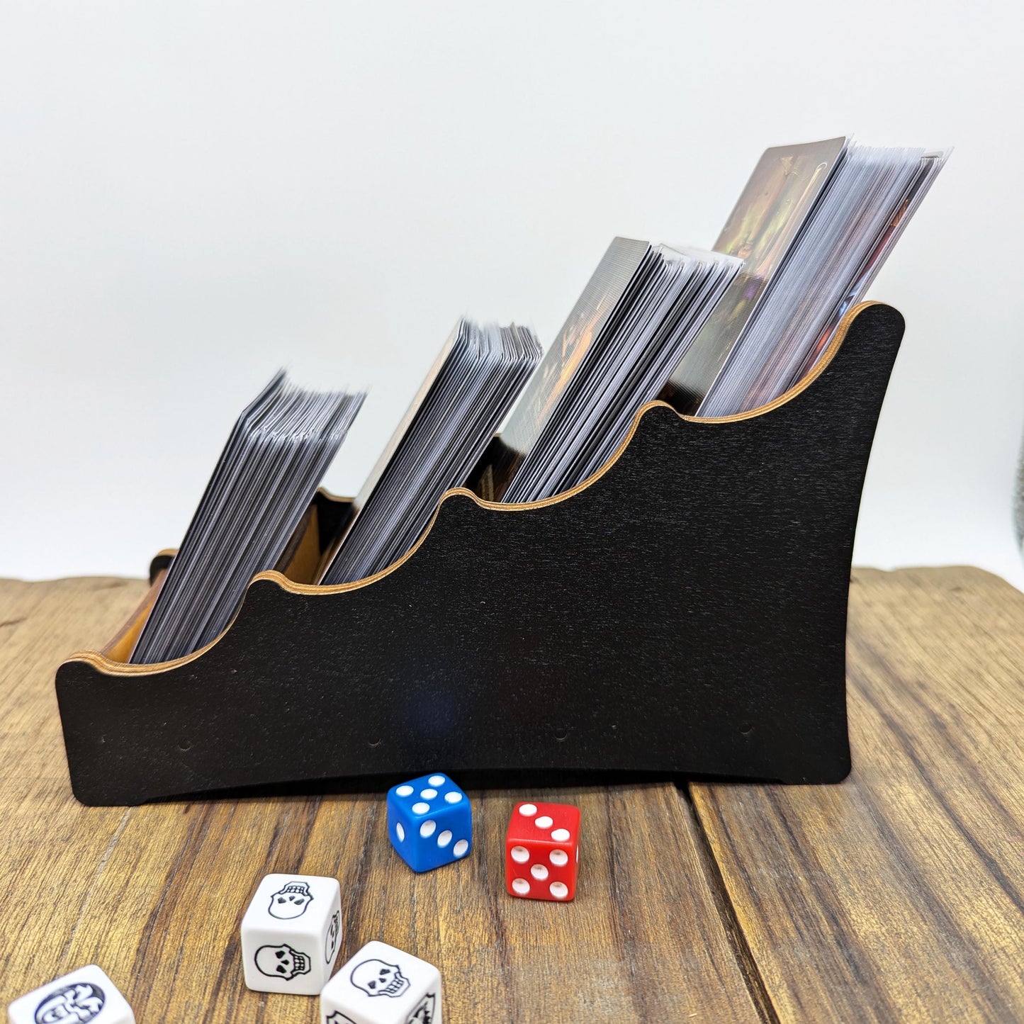 Porta carte, token, tiles in legno per giochi da tavolo, modulare magnetico, alta capacità, perfetto per Heroquest e Dungeon Crawlers