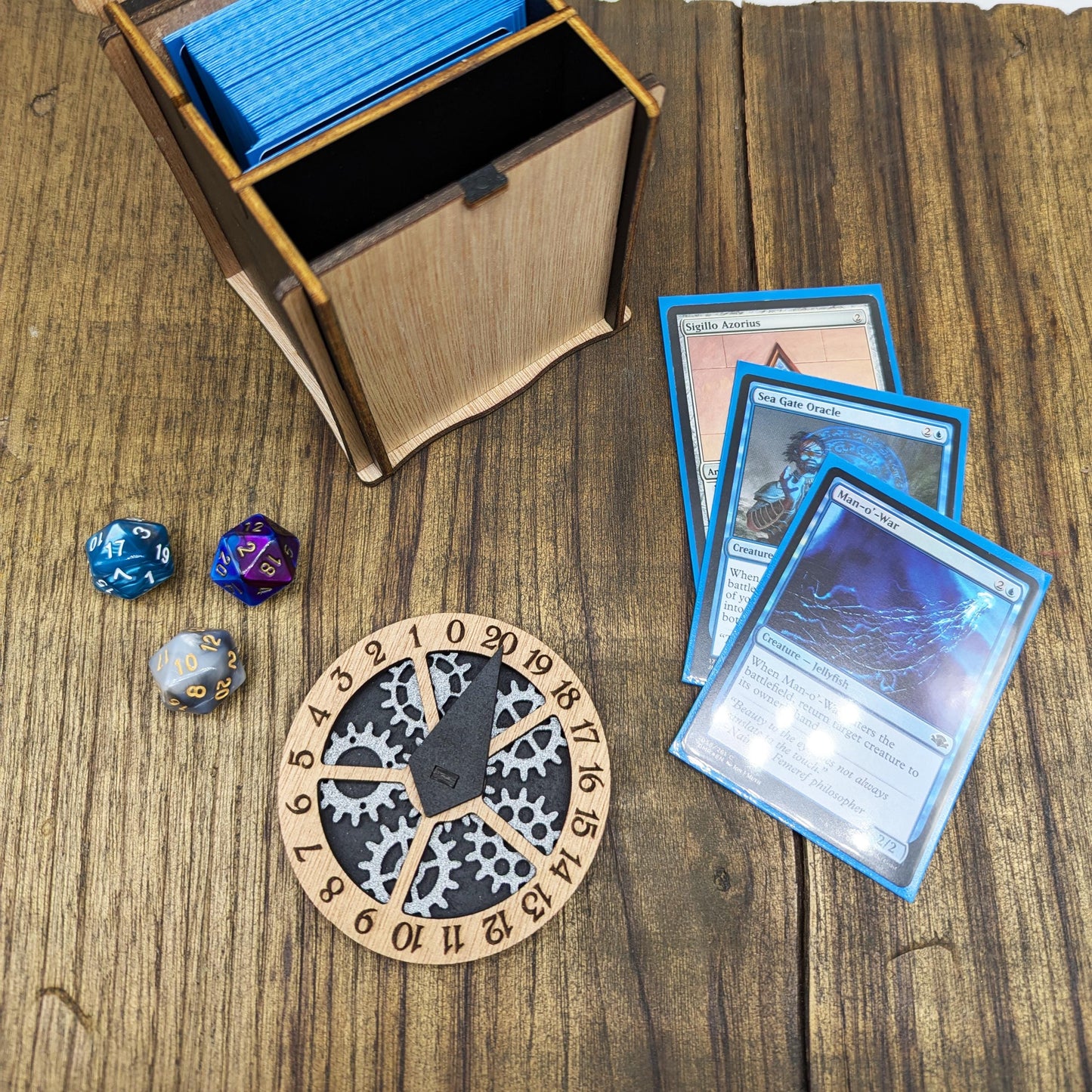 MTG Contatore Punti Vita meccanico in legno per Magic: The Gathering