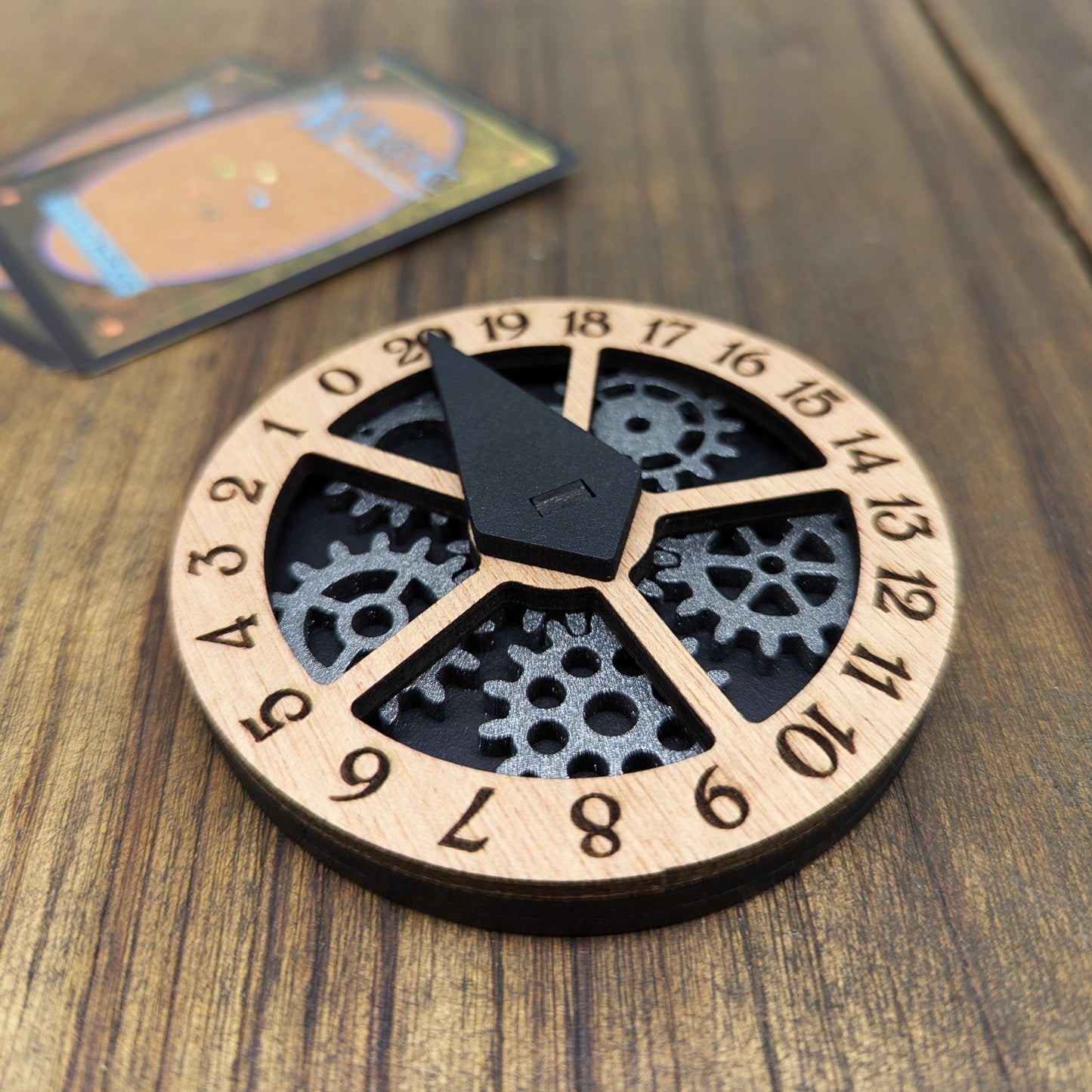 MTG Contatore Punti Vita meccanico in legno per Magic: The Gathering