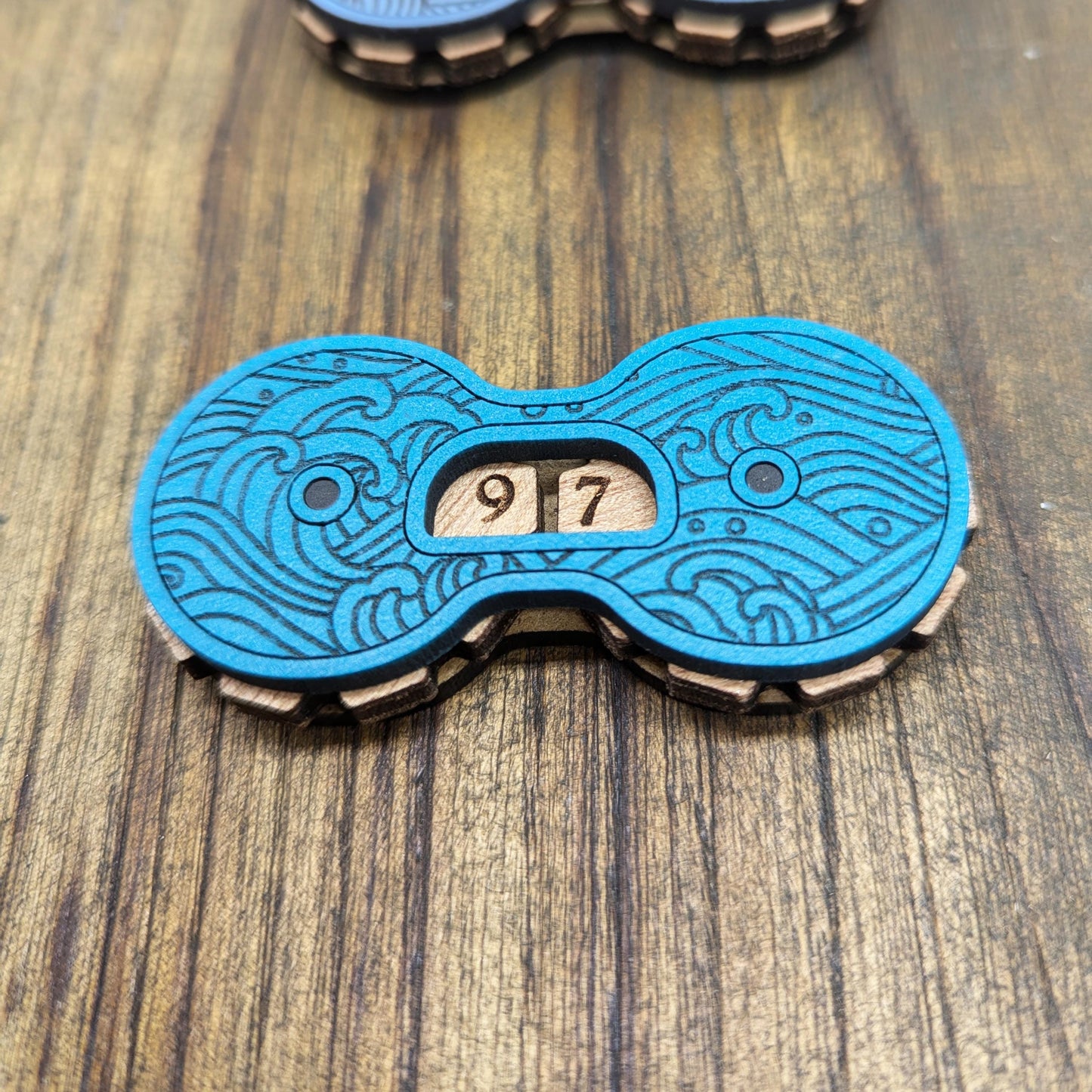 Contatore punti vita ferita universale magnetico in legno - Collezione I Quattro Elementi - Giochi di ruolo, carte e giochi da tavola