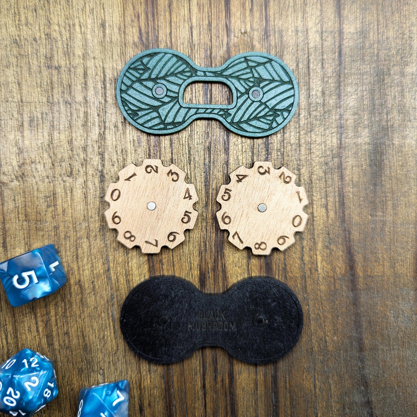 Contatore punti vita ferita universale magnetico in legno 0-99 - Giochi di ruolo, carte e giochi da tavola - Magic, Lorcana, DnD, Pathfinder