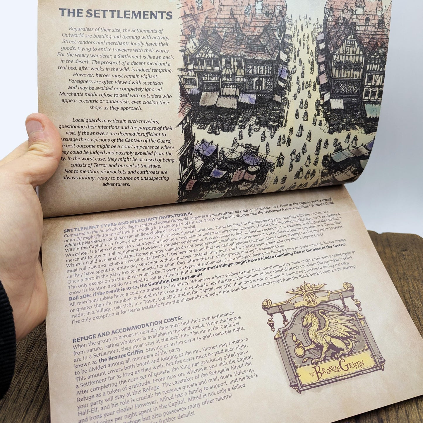 ULTIME COPIE DIFETTATE - Outworld - Libro di regole aggiuntive espansione HeroQuest - Copia Stampata in Inglese
