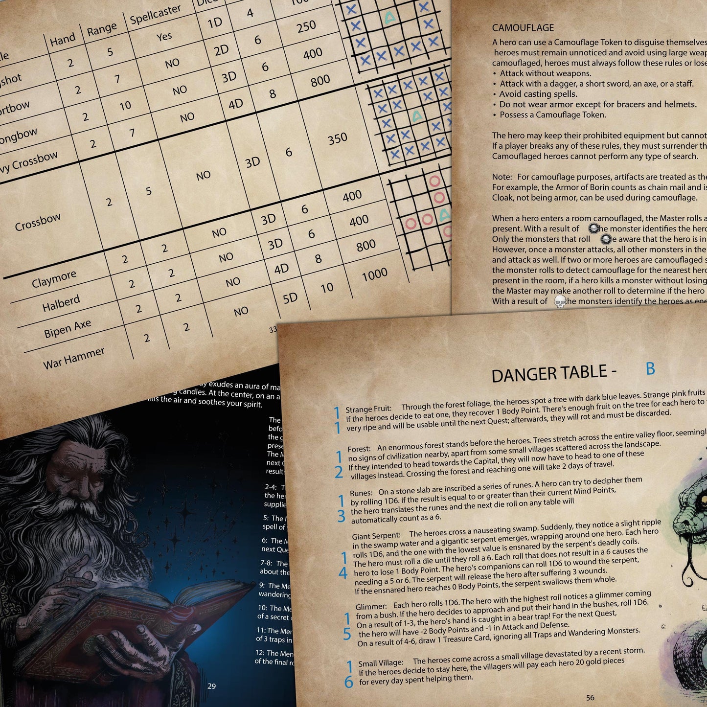 ULTIME COPIE DIFETTATE - Outworld - Libro di regole aggiuntive espansione HeroQuest - Copia Stampata in Inglese