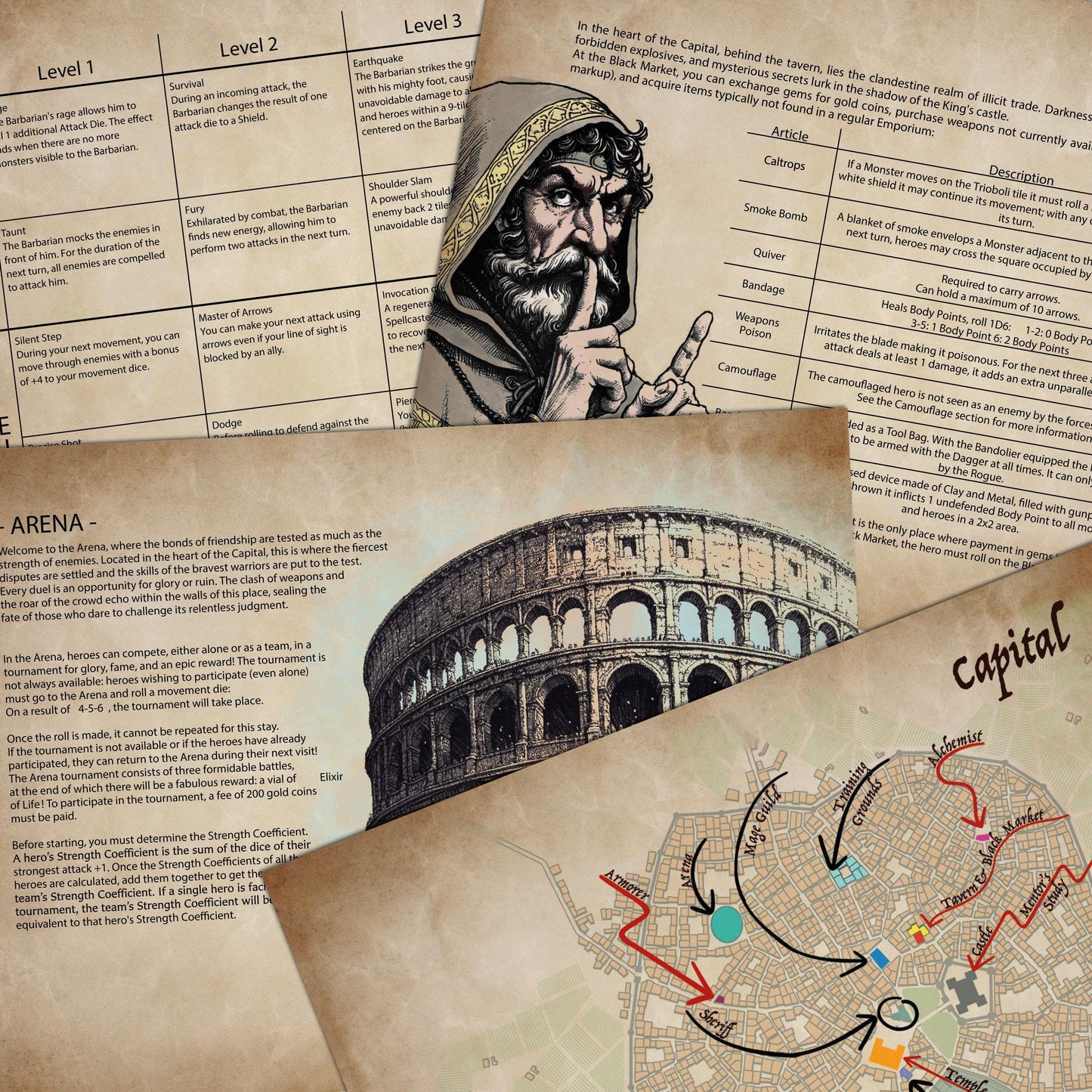 ULTIME COPIE DIFETTATE - Outworld - Libro di regole aggiuntive espansione HeroQuest - Copia Stampata in Inglese